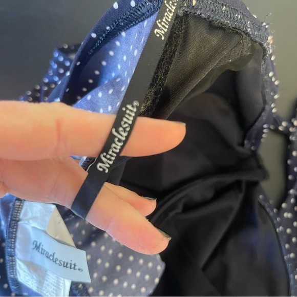 Miraclesuit Vintage Style Halter Polka Dot Swimsuit - Picture 5 of 7